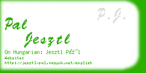 pal jesztl business card